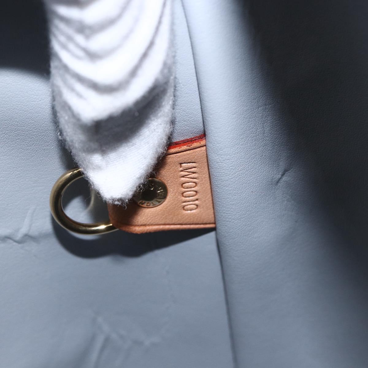 LOUIS VUITTON Monogram Vernis Houston Hand Bag Gris M91053 LV Auth th6551