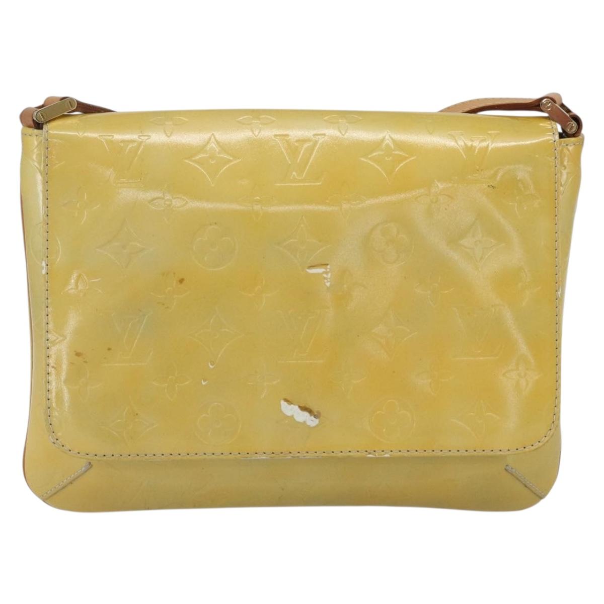 LOUIS VUITTON Monogram Vernis Thompson Street Bag Gris M91008 LV Auth th6553