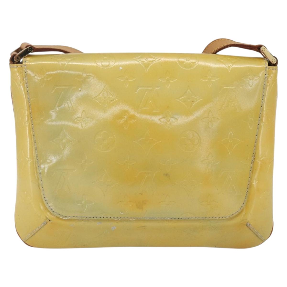 LOUIS VUITTON Monogram Vernis Thompson Street Bag Gris M91008 LV Auth th6553