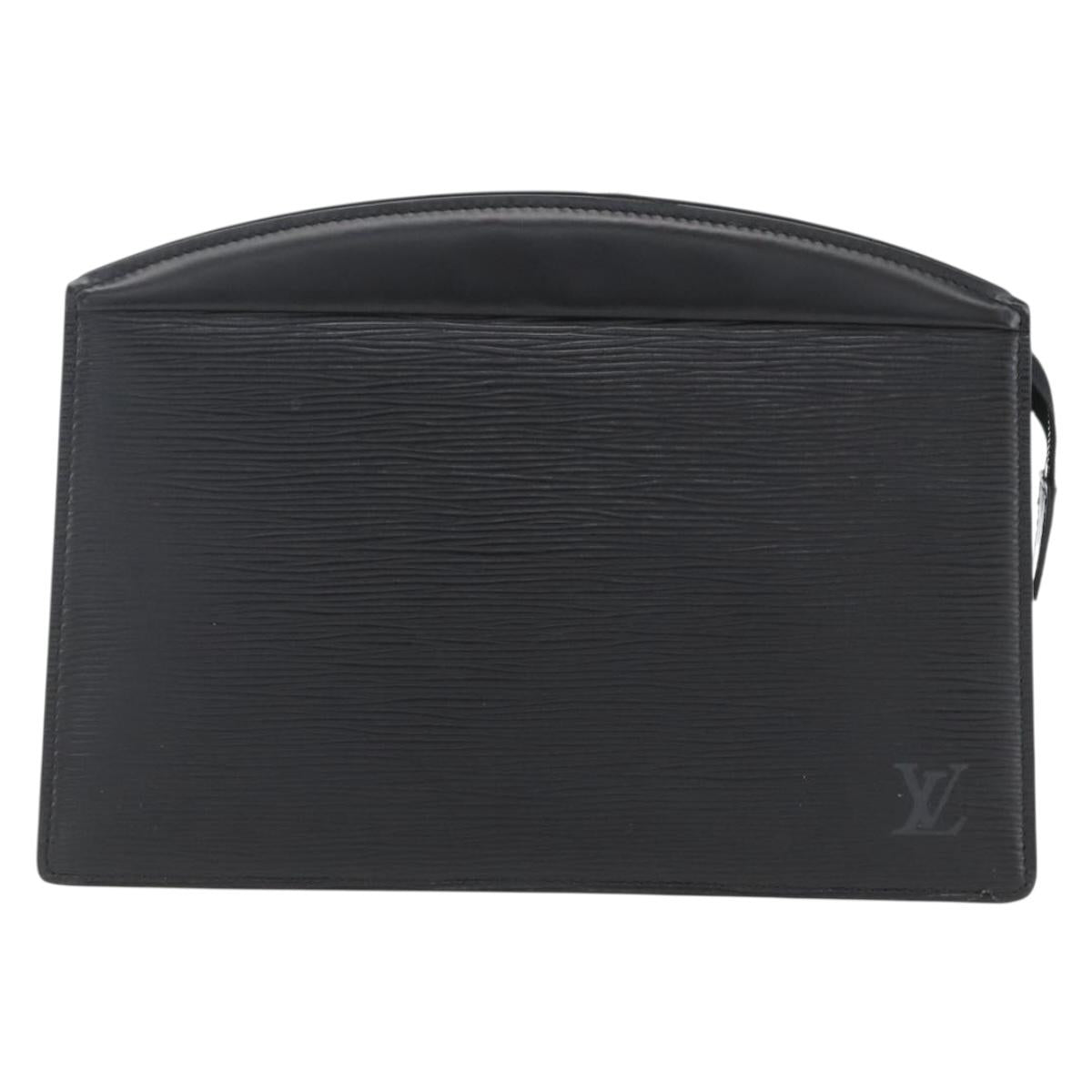 LOUIS VUITTON Epi Trousse Crete Pouch Black M48402 LV Auth th6556