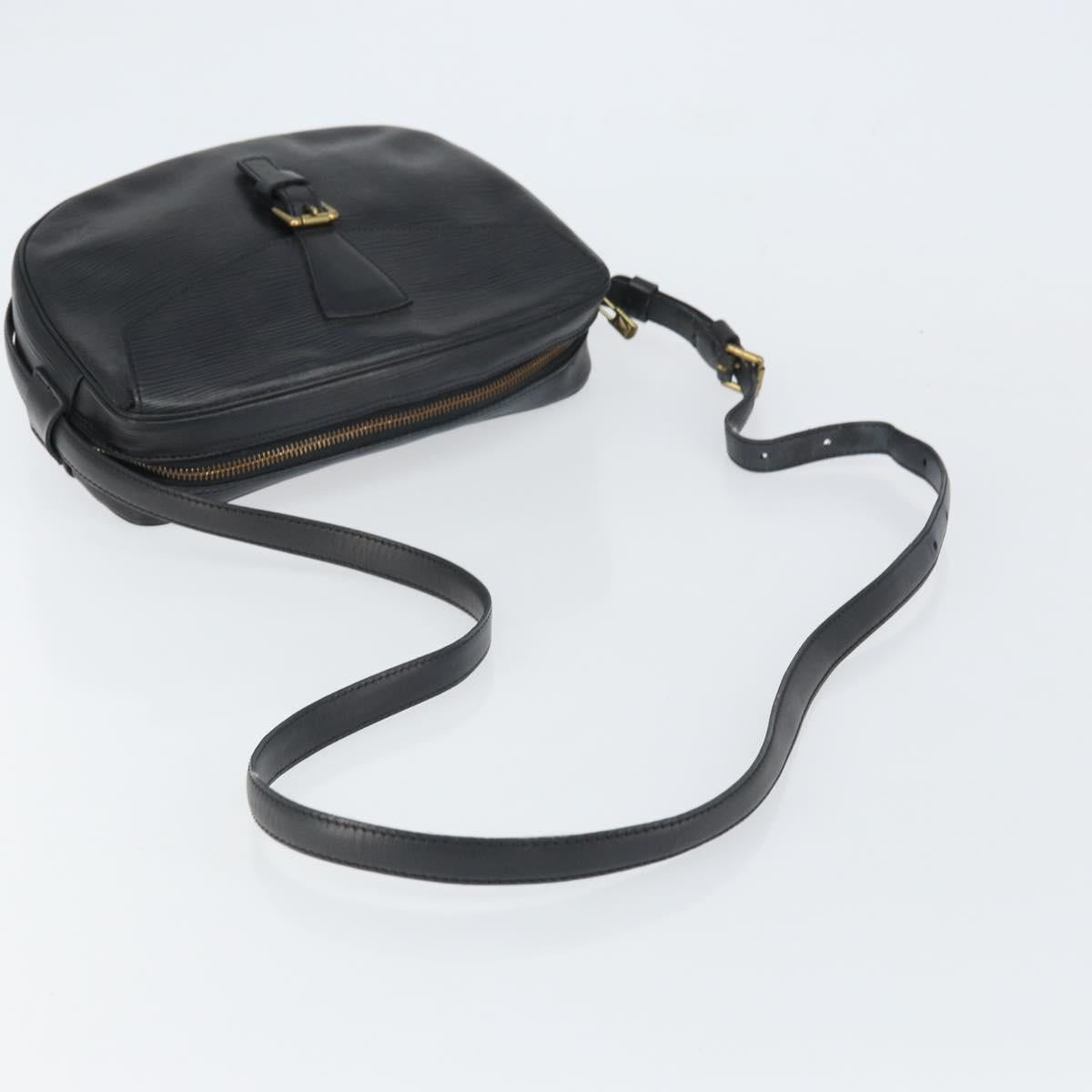 LOUIS VUITTON Epi Jeune Fille MM Shoulder Bag Black M52152 LV Auth th6558