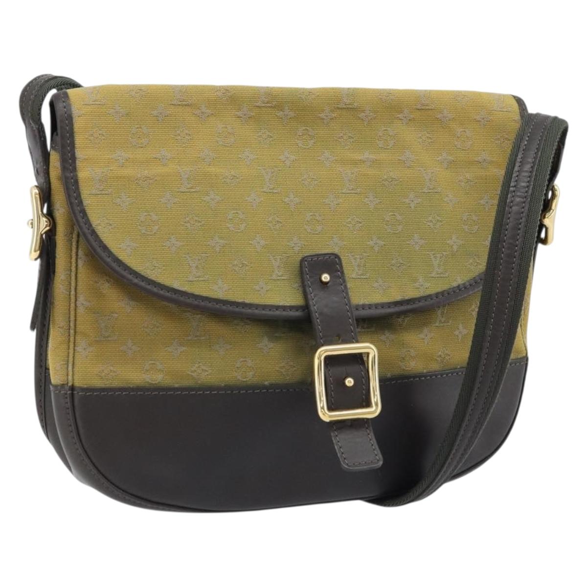 LOUIS VUITTON Monogram Mini Belanger Shoulder Bag TST Khaki M92673 Auth th6595