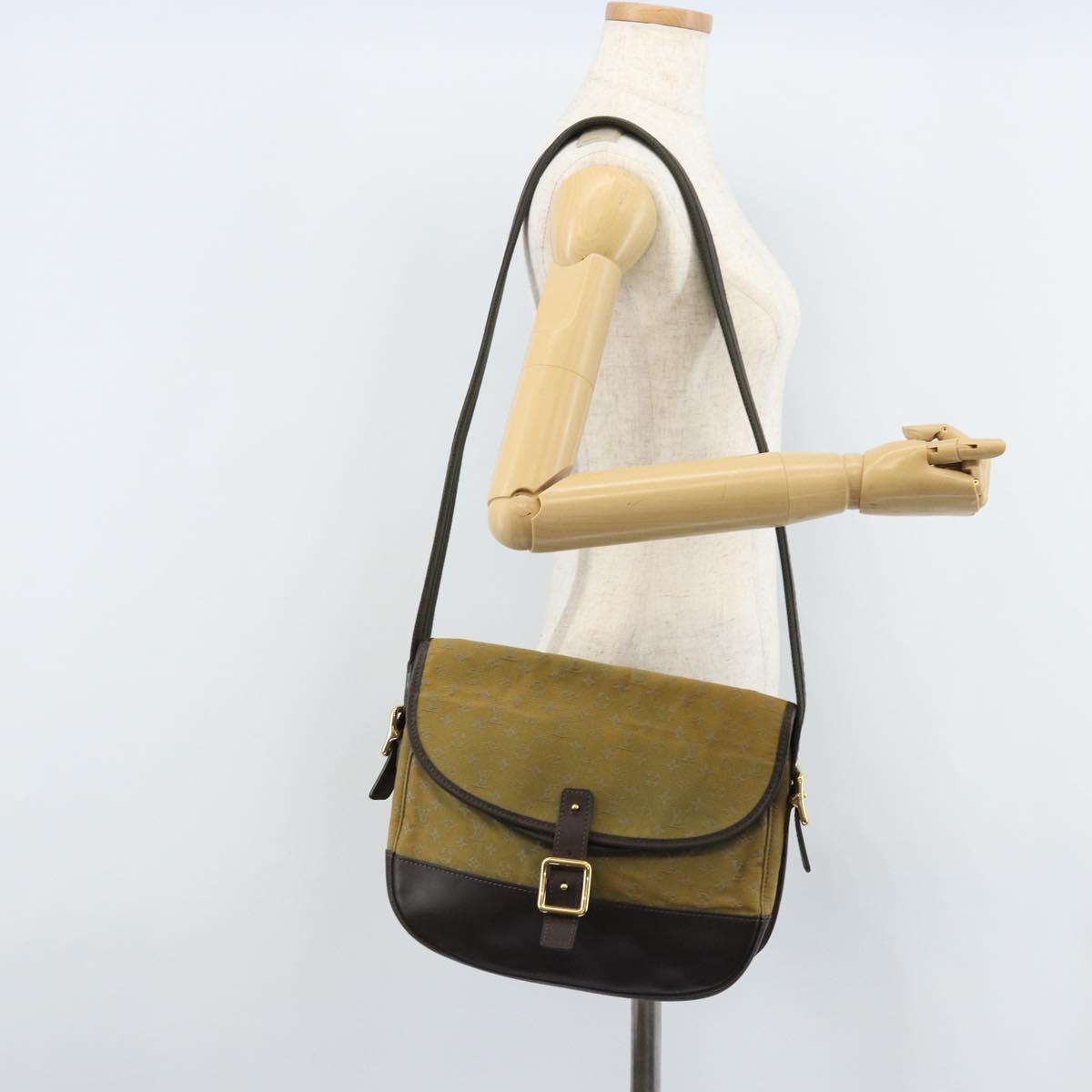 LOUIS VUITTON Monogram Mini Belanger Shoulder Bag TST Khaki M92673 Auth th6595