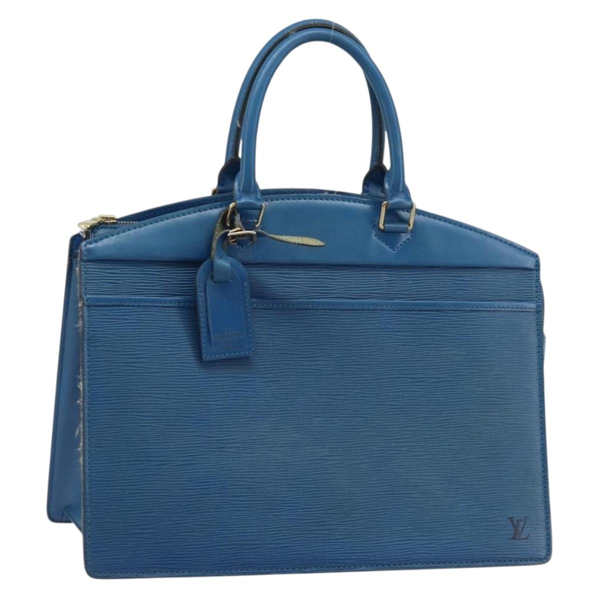 LOUIS VUITTON Epi Riviera Hand Bag Blue M48185 LV Auth th6609