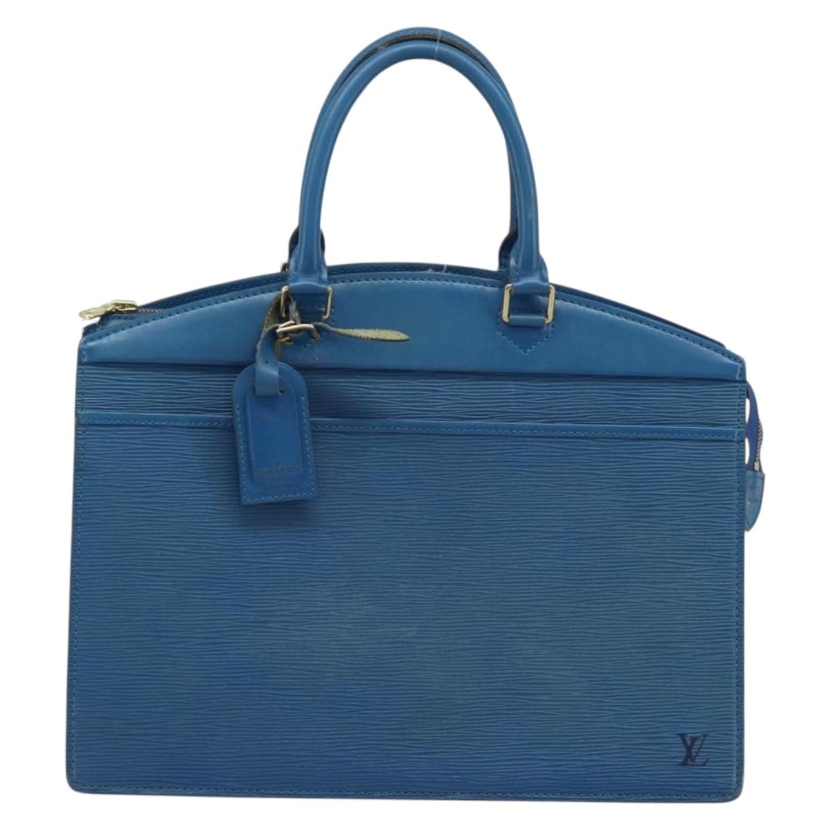 LOUIS VUITTON Epi Riviera Hand Bag Blue M48185 LV Auth th6609