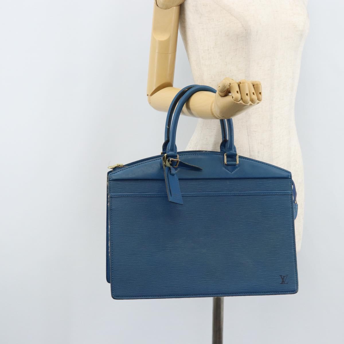 LOUIS VUITTON Epi Riviera Hand Bag Blue M48185 LV Auth th6609
