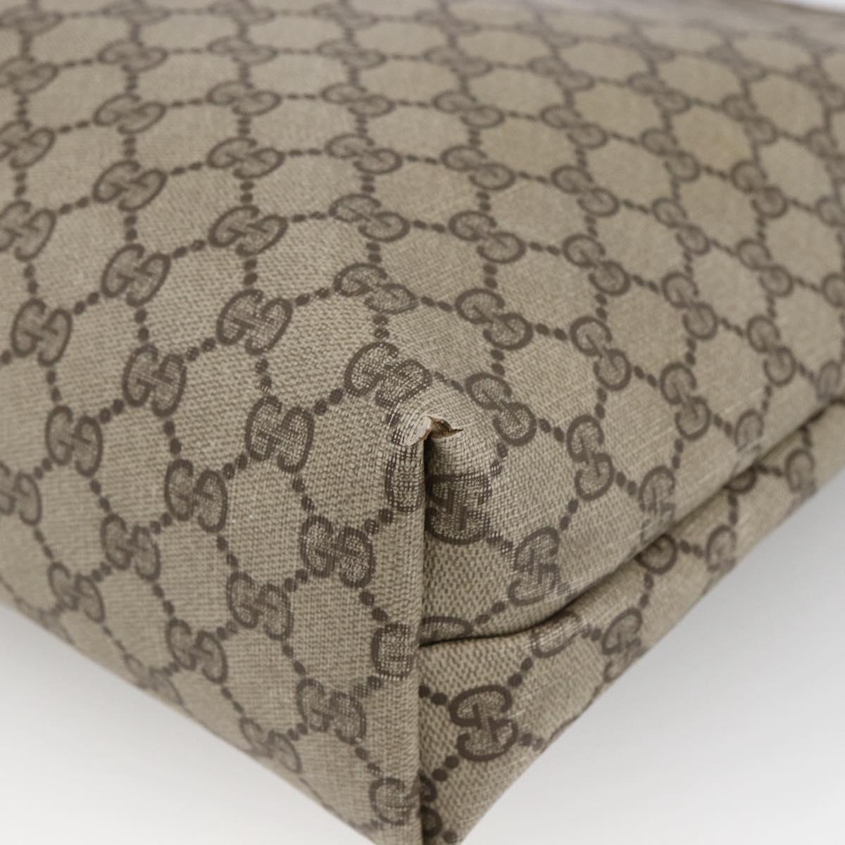 GUCCI GG Supreme Web Sherry Line Tote Bag PVC Beige Gold 39 02 003 Auth th6613
