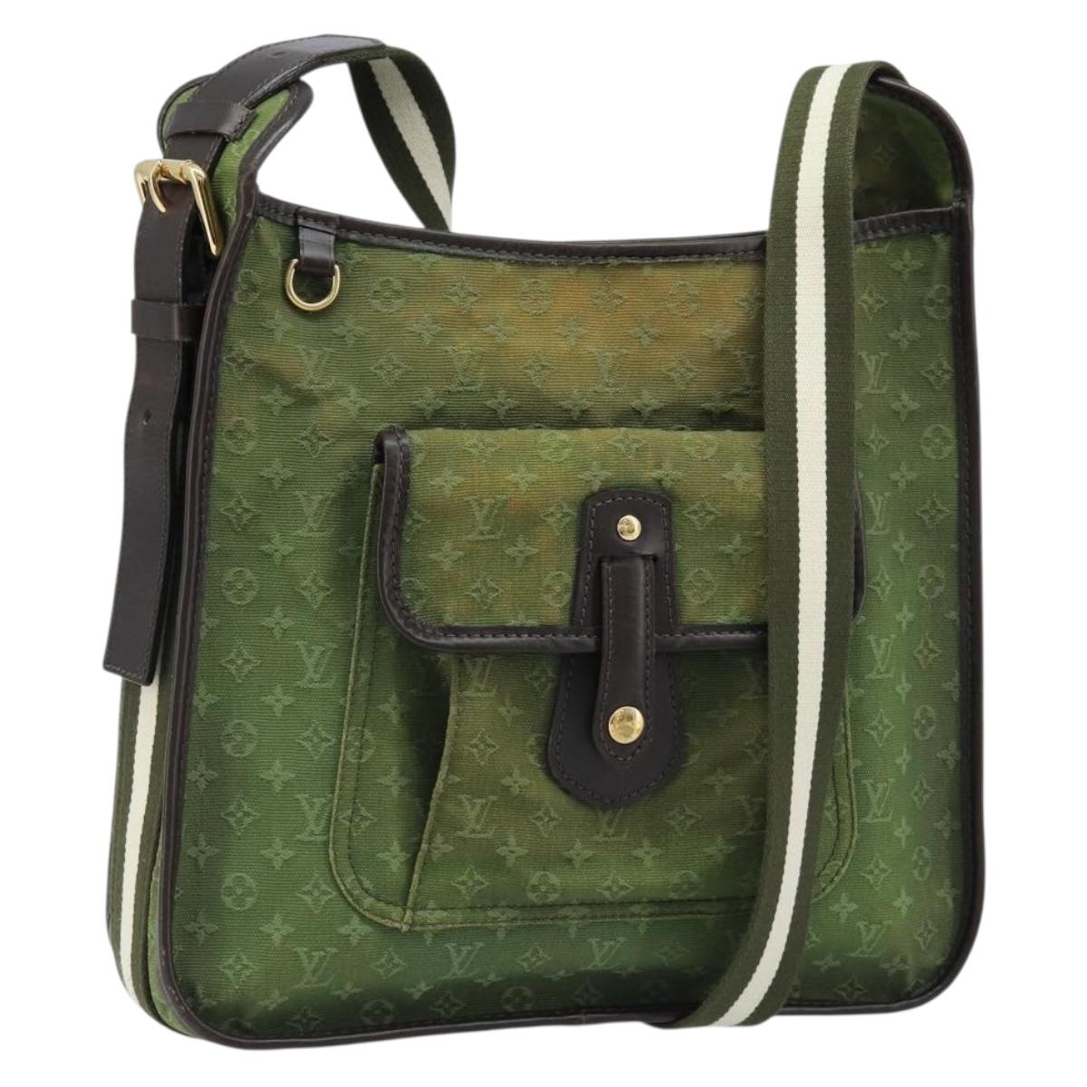 LOUIS VUITTON Monogram Mini Besace Mary Kate Bag TST Khaki M92322 LV Auth th6616