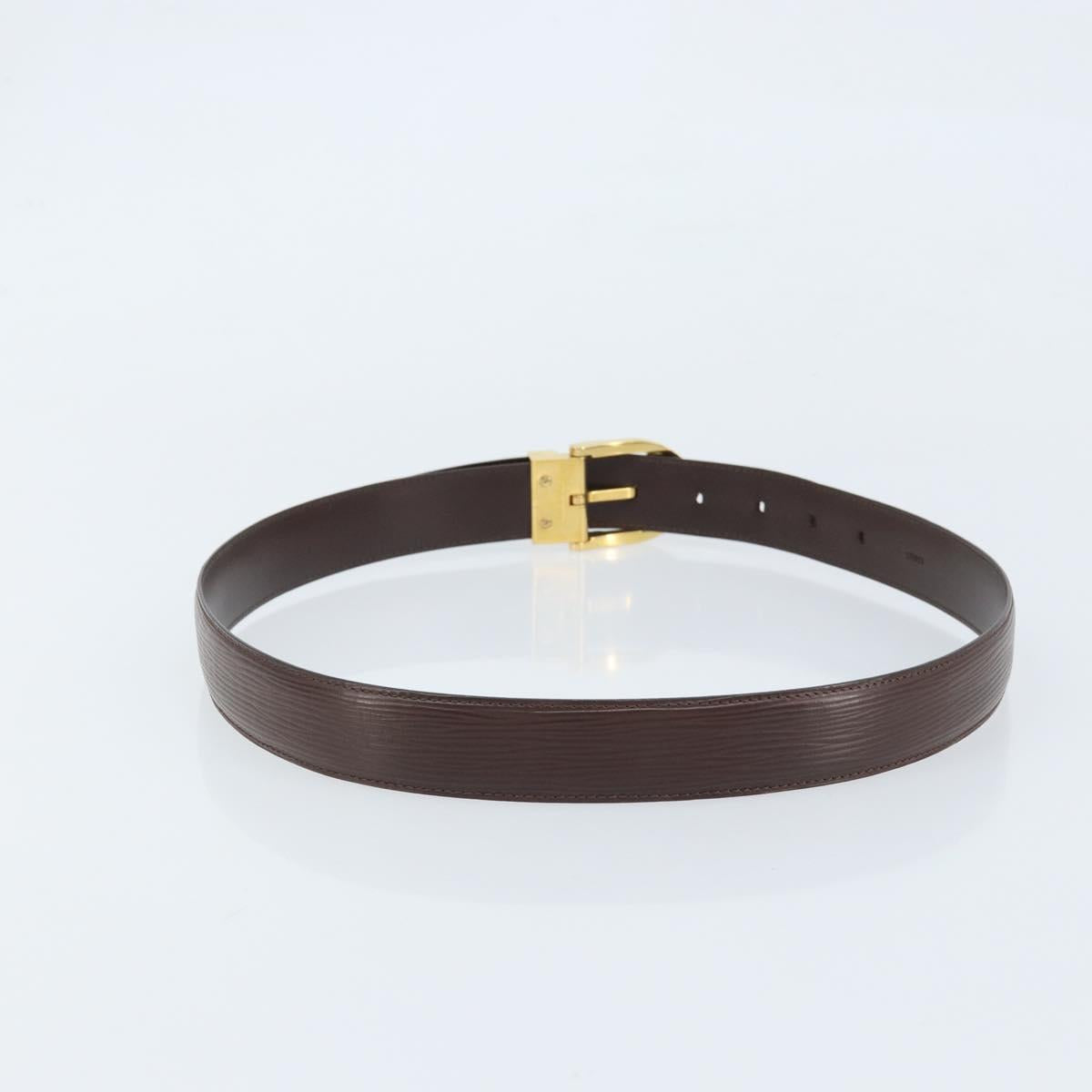 LOUIS VUITTON Epi Ceinture Belt 35.4"" Brown mocha LV Auth th6619