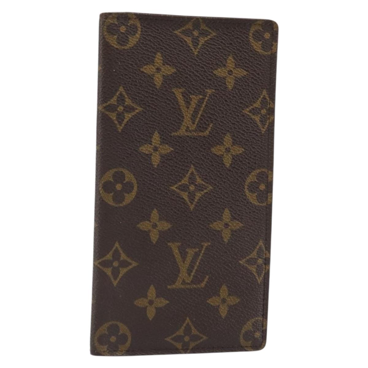 LOUIS VUITTON Monogram Porte Valeurs Cartes Credit Wallet M61823 Auth th6621