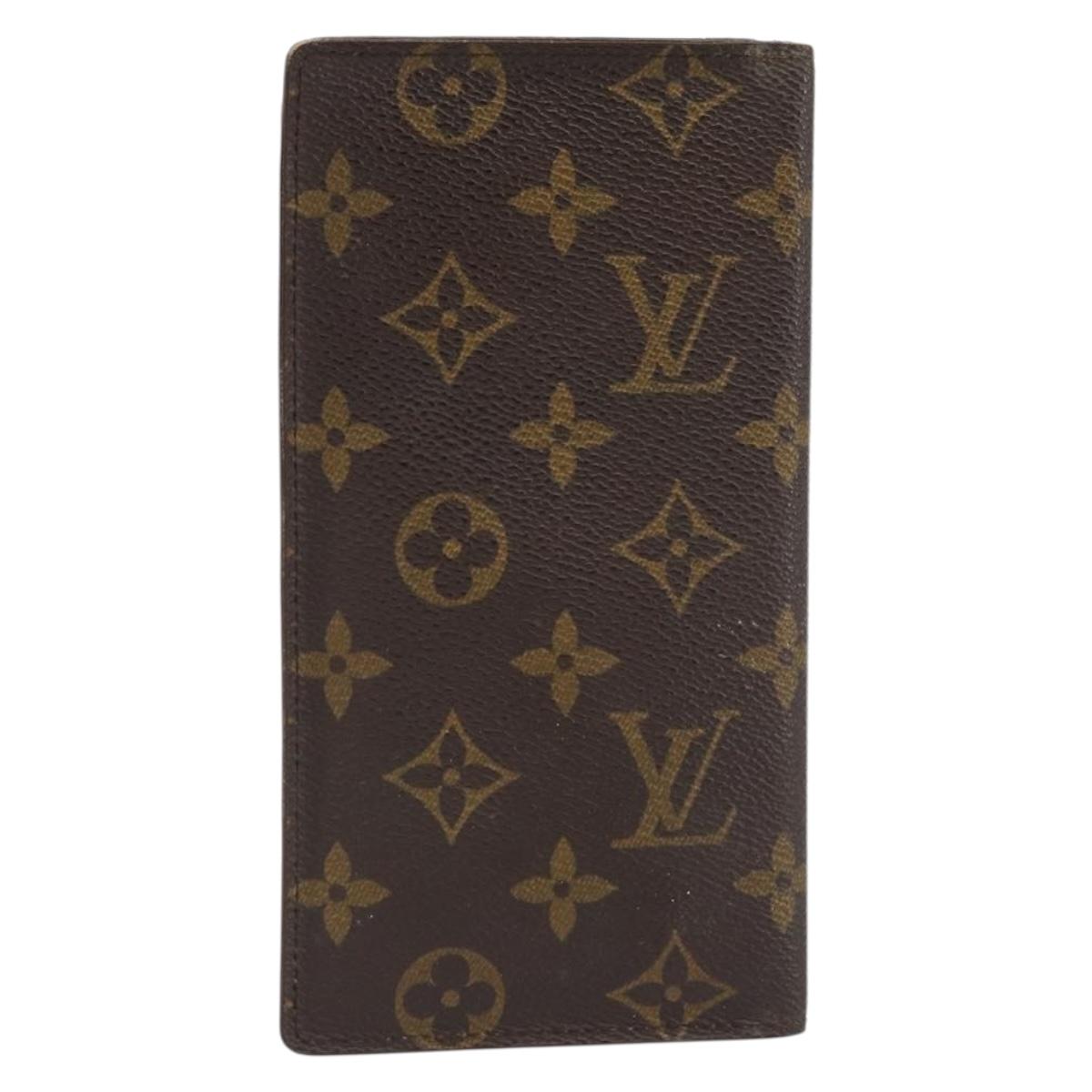 LOUIS VUITTON Monogram Porte Valeurs Cartes Credit Wallet M61823 Auth th6621