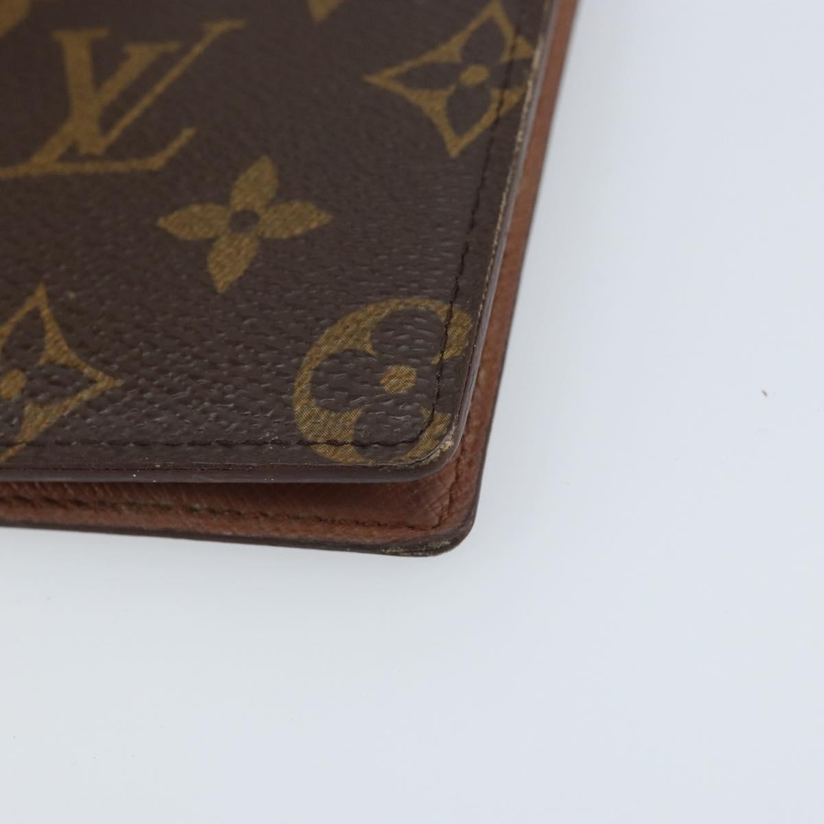LOUIS VUITTON Monogram Porte Valeurs Cartes Credit Wallet M61823 Auth th6621