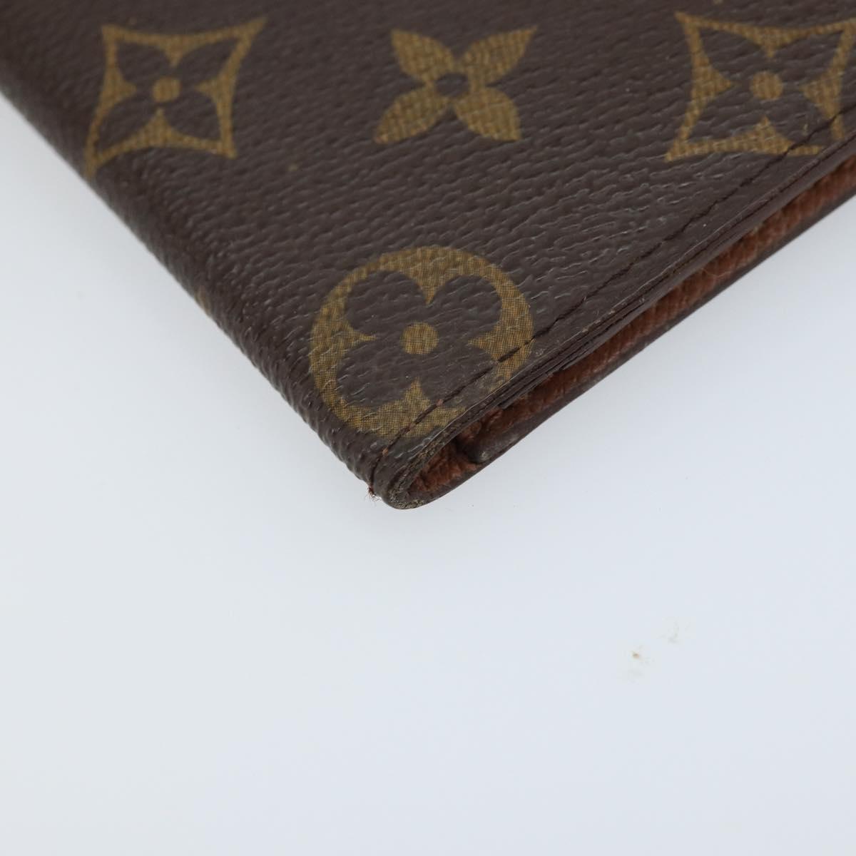 LOUIS VUITTON Monogram Porte Valeurs Cartes Credit Wallet M61823 Auth th6621