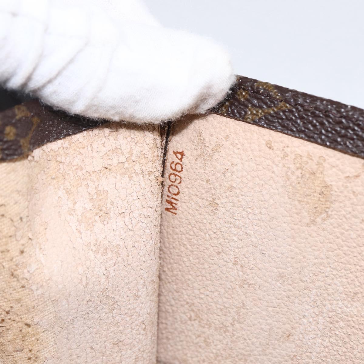 LOUIS VUITTON Monogram Sac Plat Hand Bag M51140 LV Auth th6622
