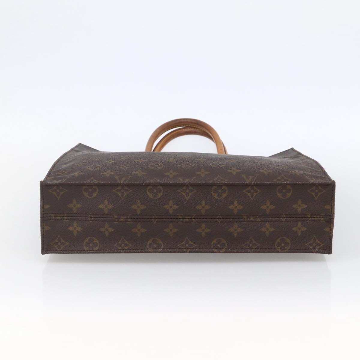 LOUIS VUITTON Monogram Sac Plat Hand Bag M51140 LV Auth th6622