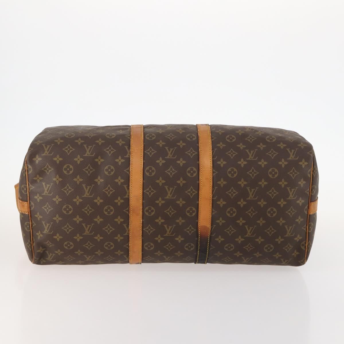 LOUIS VUITTON Monogram Keepall Bandouliere 55 Boston Bag M41414 LV Auth th6635