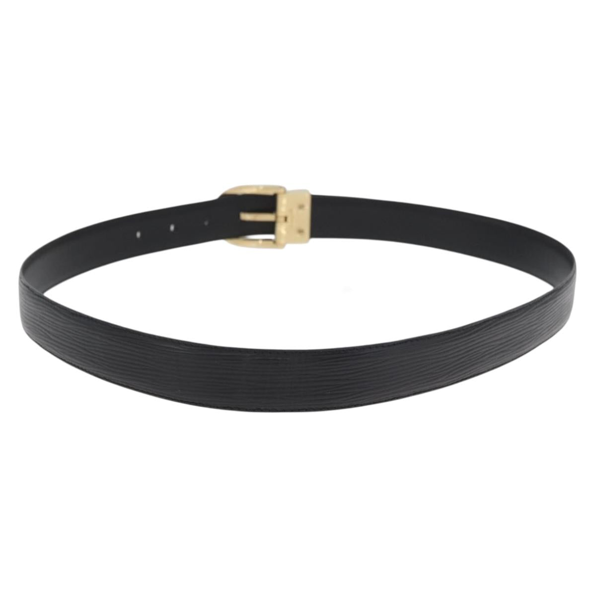 LOUIS VUITTON Epi Ceinture Belt 41.3"" Black LV Auth th6640