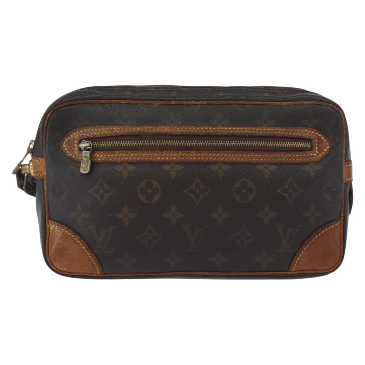 LOUIS VUITTON Monogram Marly Dragonne GM Clutch Bag M51825 LV Auth th6646