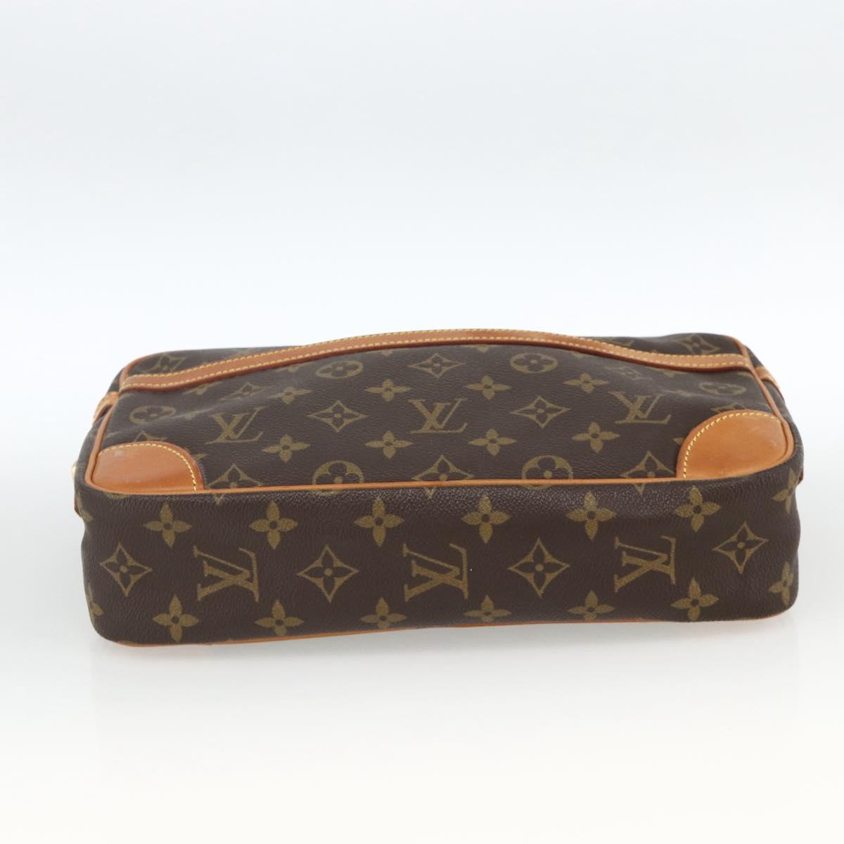 LOUIS VUITTON Monogram Compiegne 28 Clutch Bag M51845 LV Auth th6647