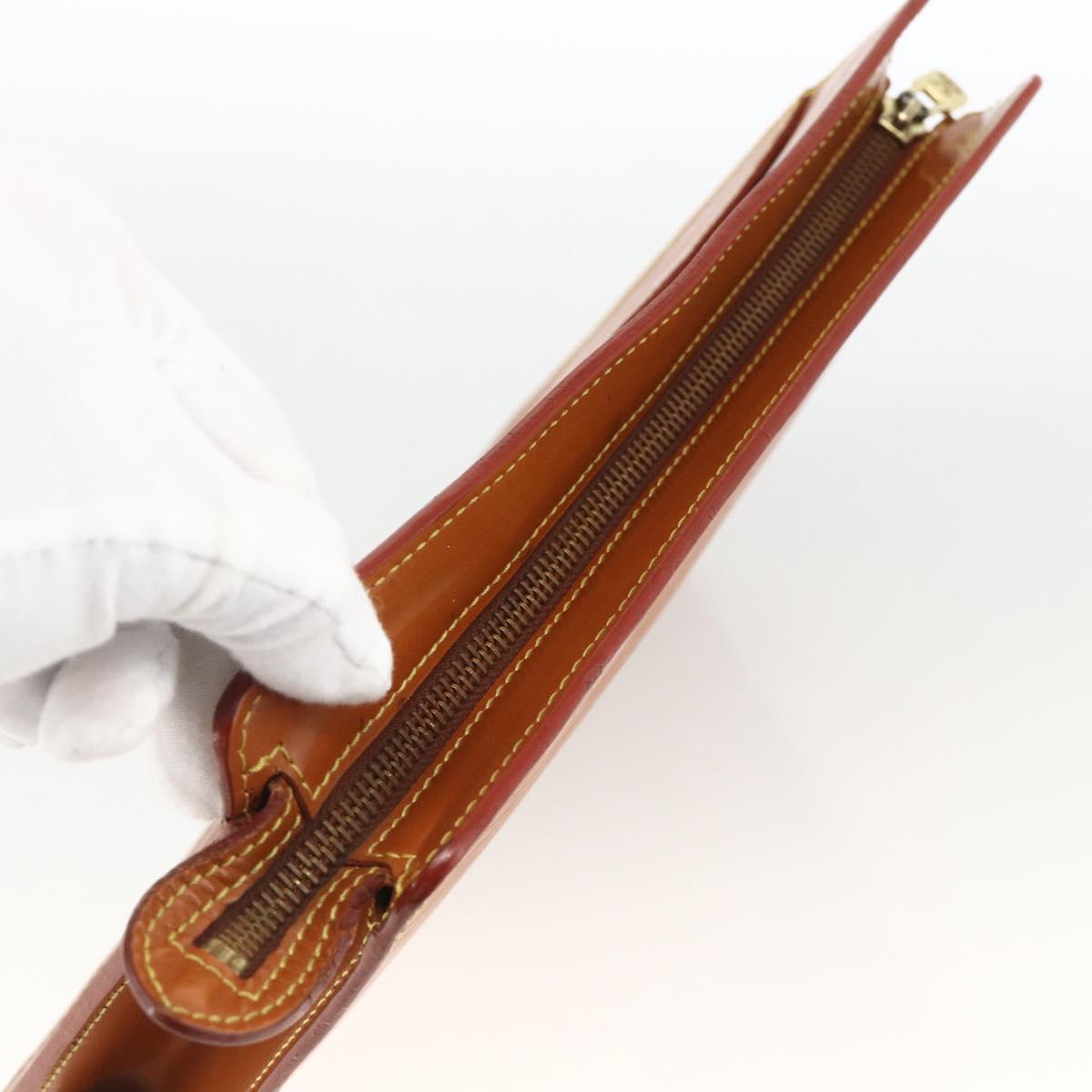 LOUIS VUITTON Epi Pochette Homme Clutch Bag Brown Zipangu M52528 Auth th6652