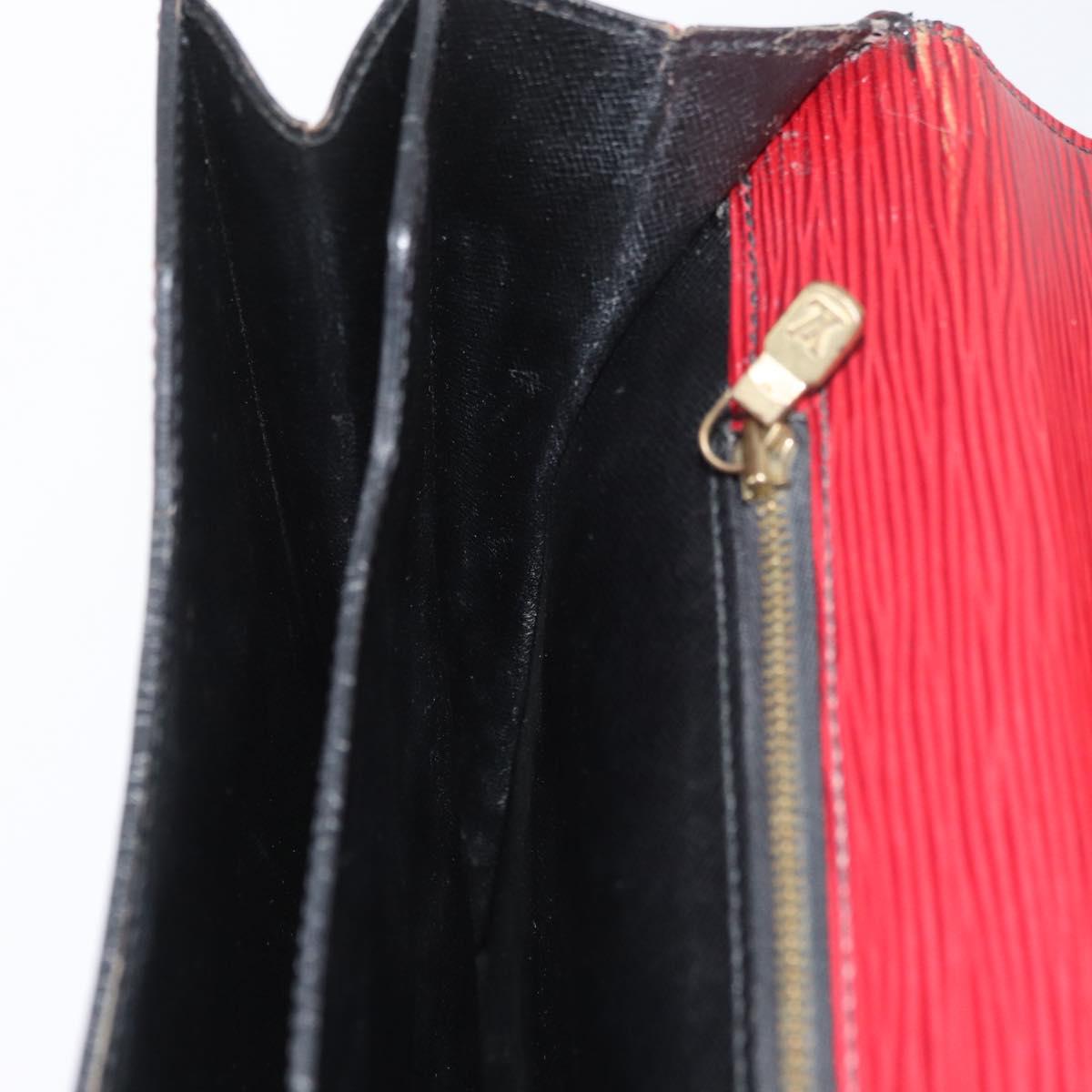 LOUIS VUITTON Epi ServietteConseiller Business Bag Red M54427 LV Auth th6653