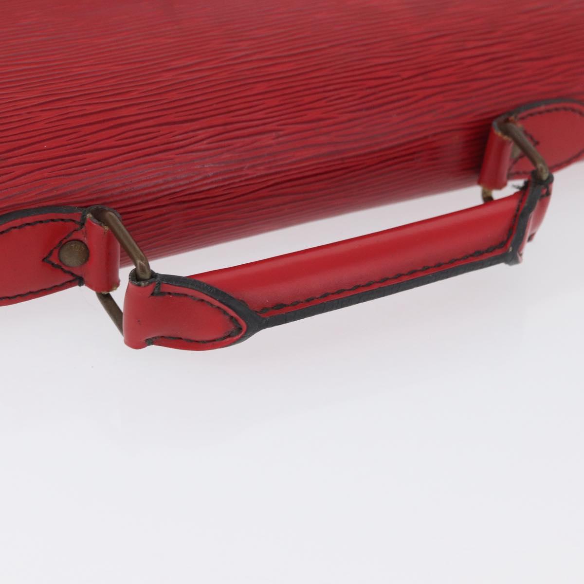 LOUIS VUITTON Epi ServietteConseiller Business Bag Red M54427 LV Auth th6653