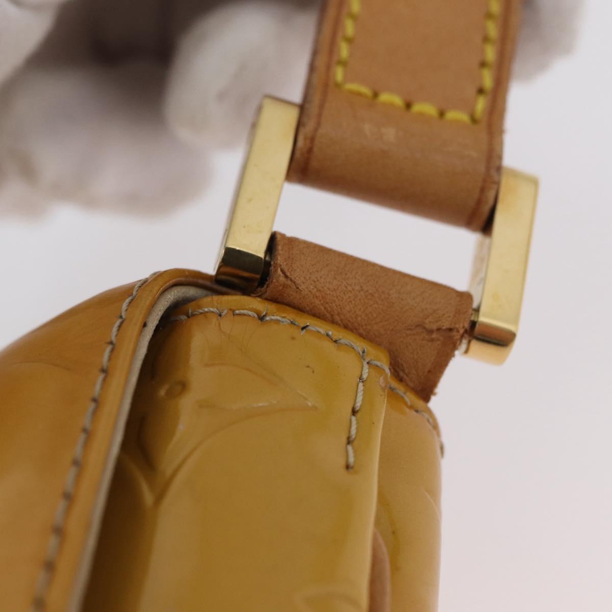 LOUIS VUITTON Monogram Vernis Thompson Street Bag Beige M91301 LV Auth th6656
