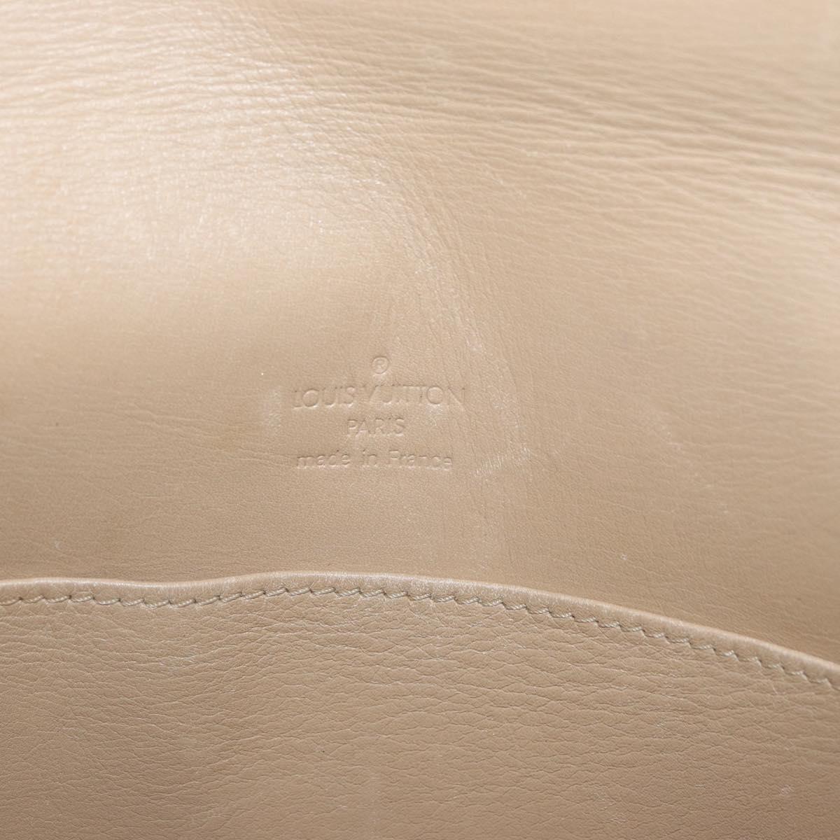 LOUIS VUITTON Monogram Vernis Thompson Street Bag Beige M91301 LV Auth th6656