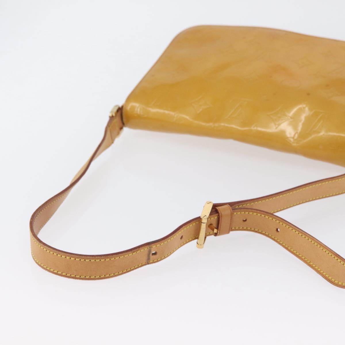 LOUIS VUITTON Monogram Vernis Thompson Street Bag Beige M91301 LV Auth th6656
