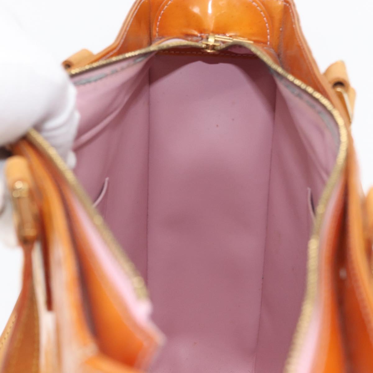 LOUIS VUITTON Monogram Vernis Columbus Bag Marshmallow Pink M91032 Auth th6658
