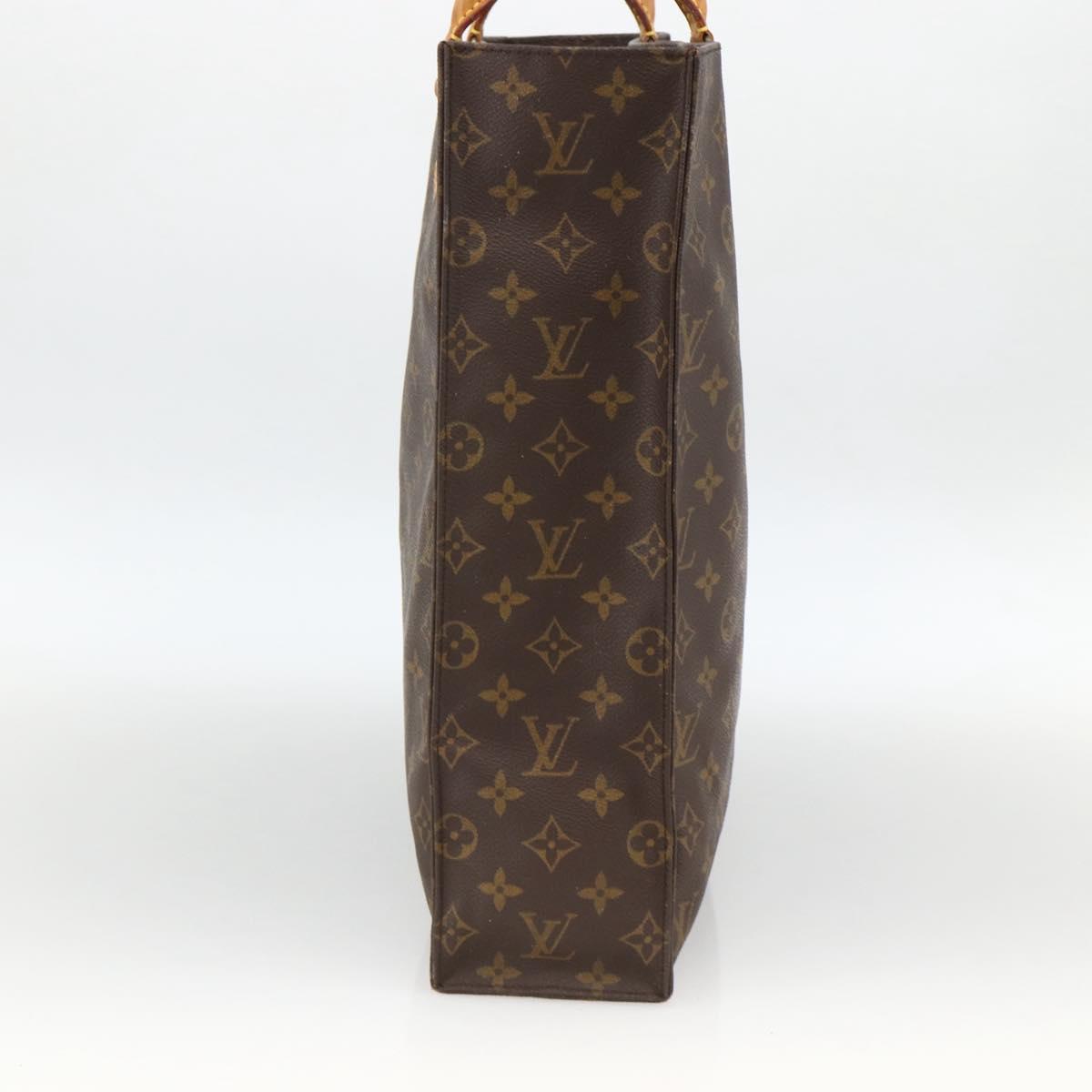 LOUIS VUITTON Monogram Sac Plat Hand Bag M51140 LV Auth th6661