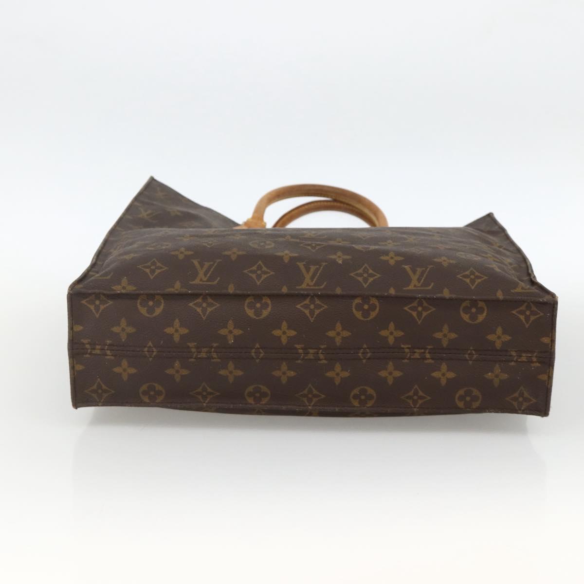 LOUIS VUITTON Monogram Sac Plat Hand Bag M51140 LV Auth th6661
