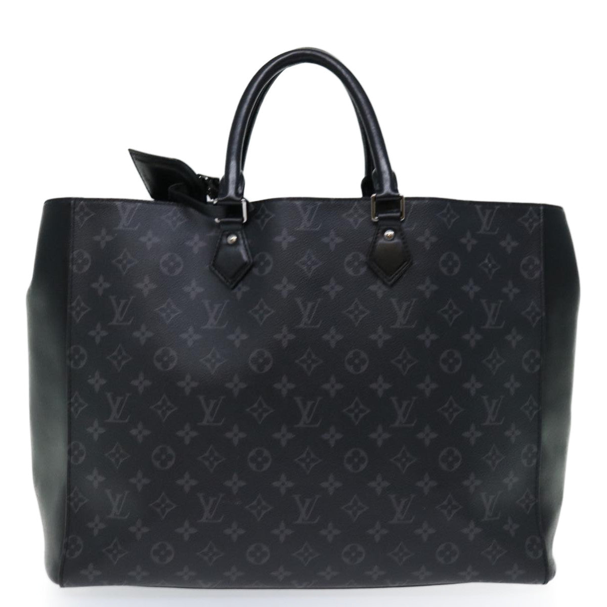 LOUIS VUITTON Monogram Eclipse Grand Sac Hand Bag M44733 LV Auth tb1030