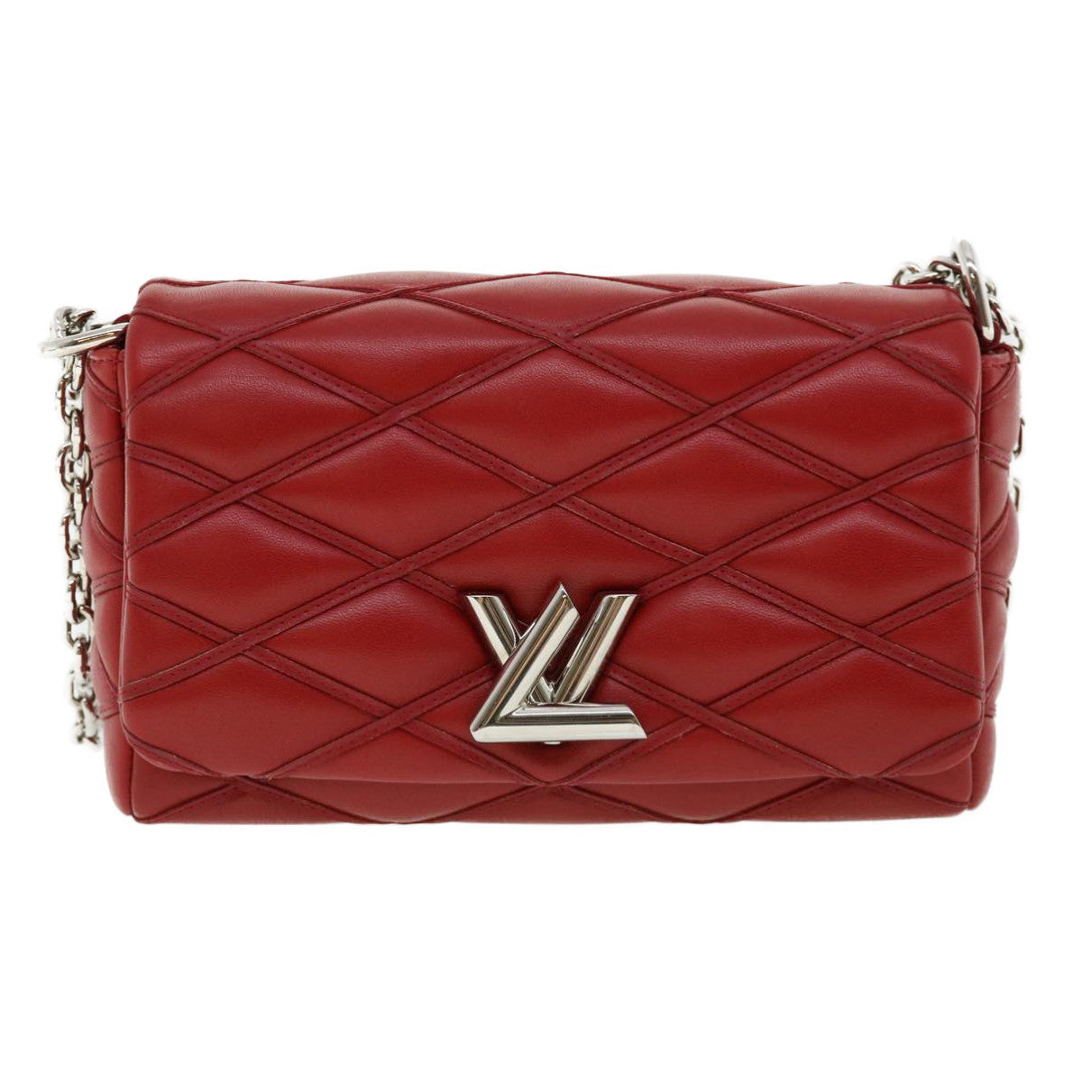 LOUIS VUITTON Martage GO-14MINI Chain Shoulder Bag Red M51000 LV Auth 25727A