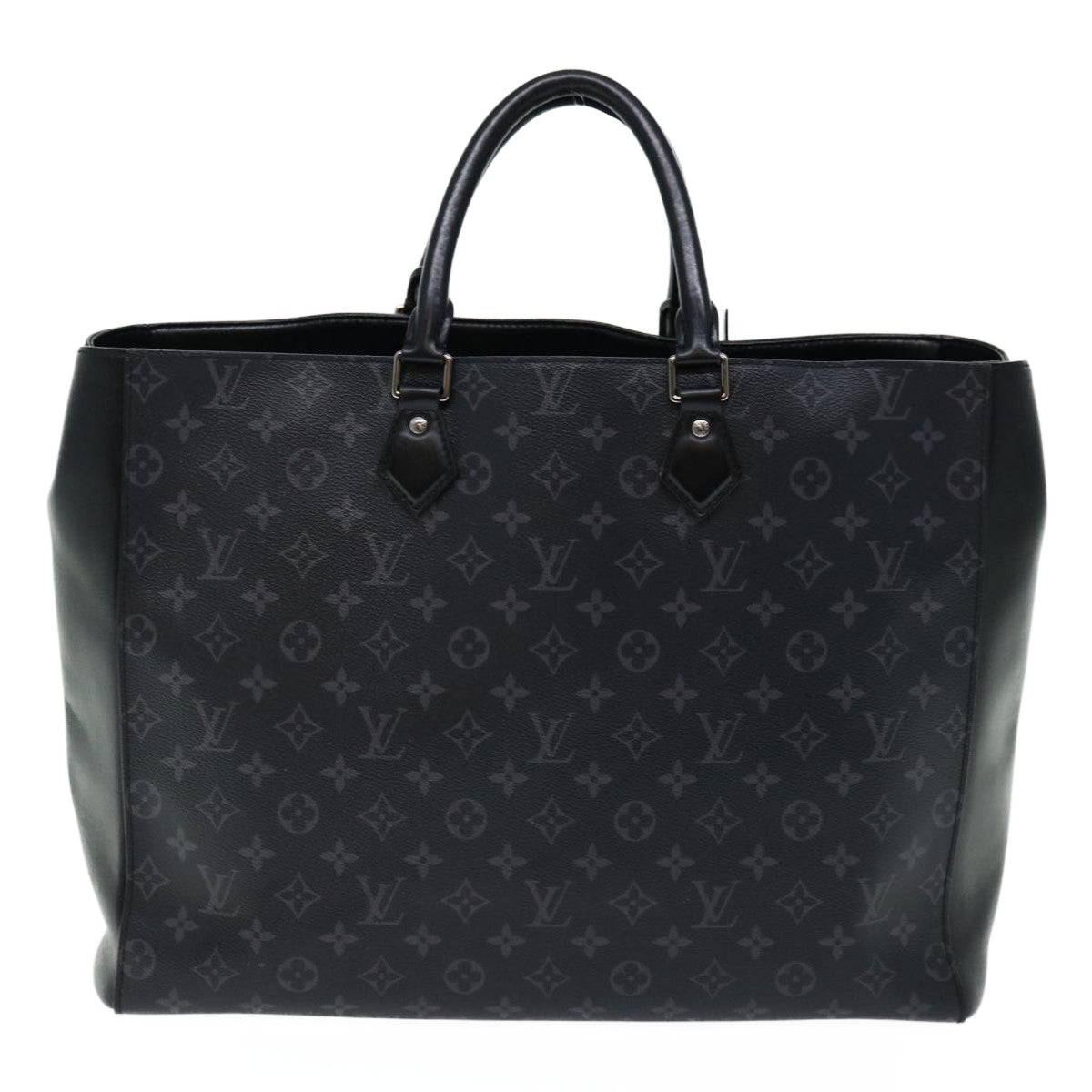 LOUIS VUITTON Monogram Eclipse Grand Sac Hand Bag M44733 LV Auth tb1030