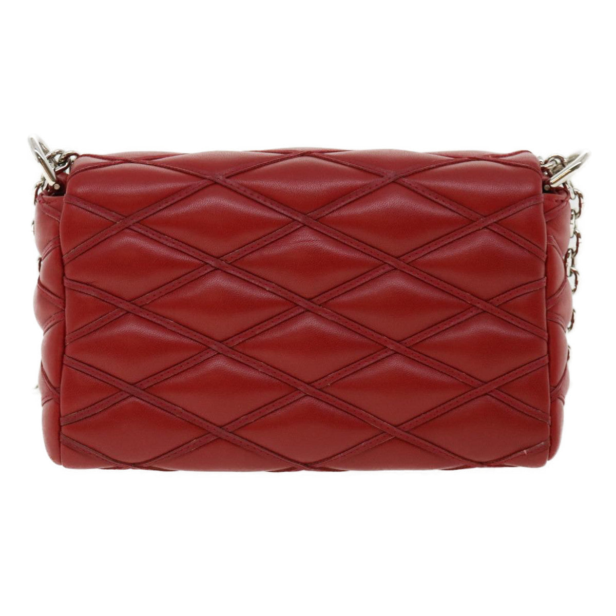 LOUIS VUITTON Martage GO-14MINI Chain Shoulder Bag Red M51000 LV Auth 25727A