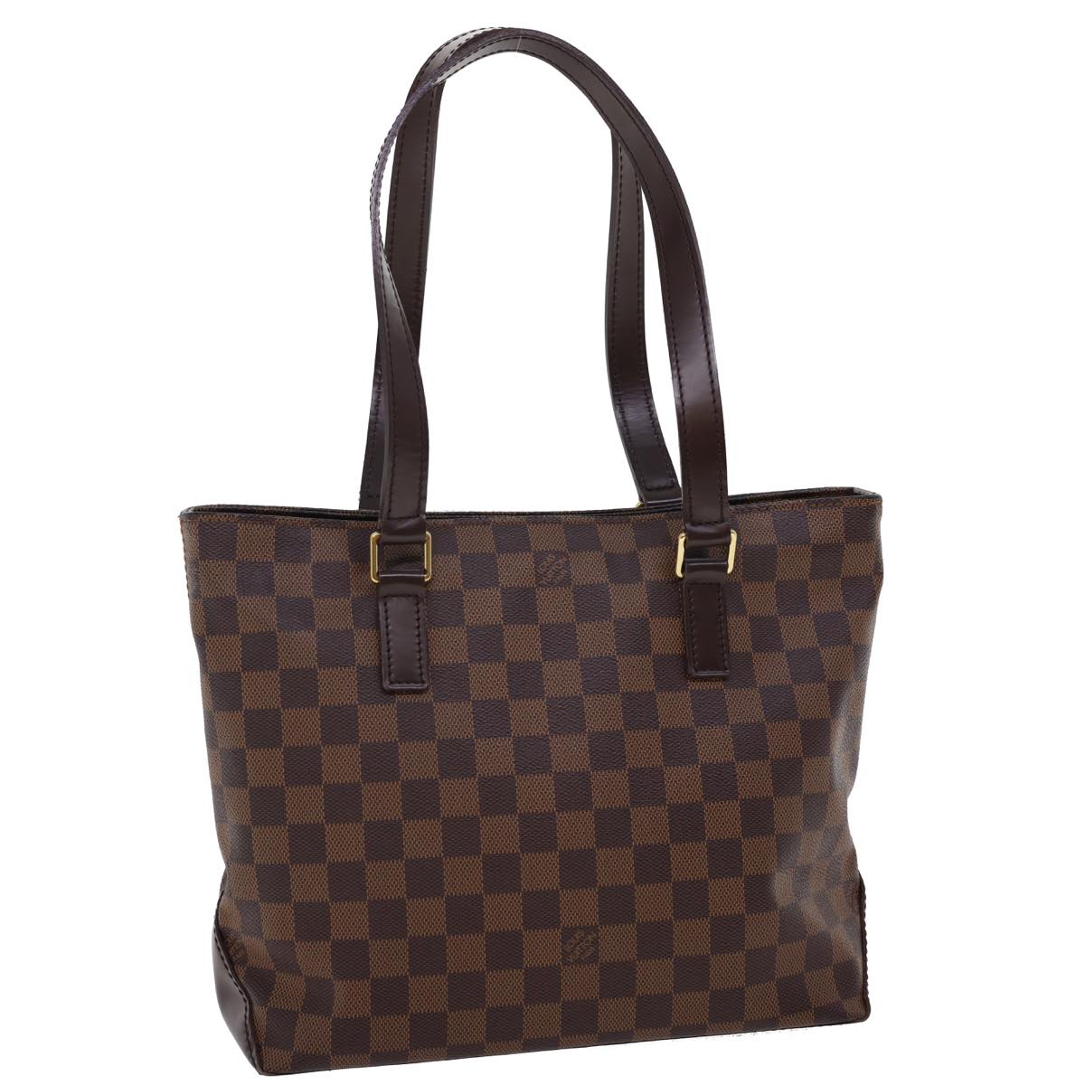 LOUIS VUITTON Damier Ebene Cabas Piano Tote Bag N51187 LV Auth 26496A