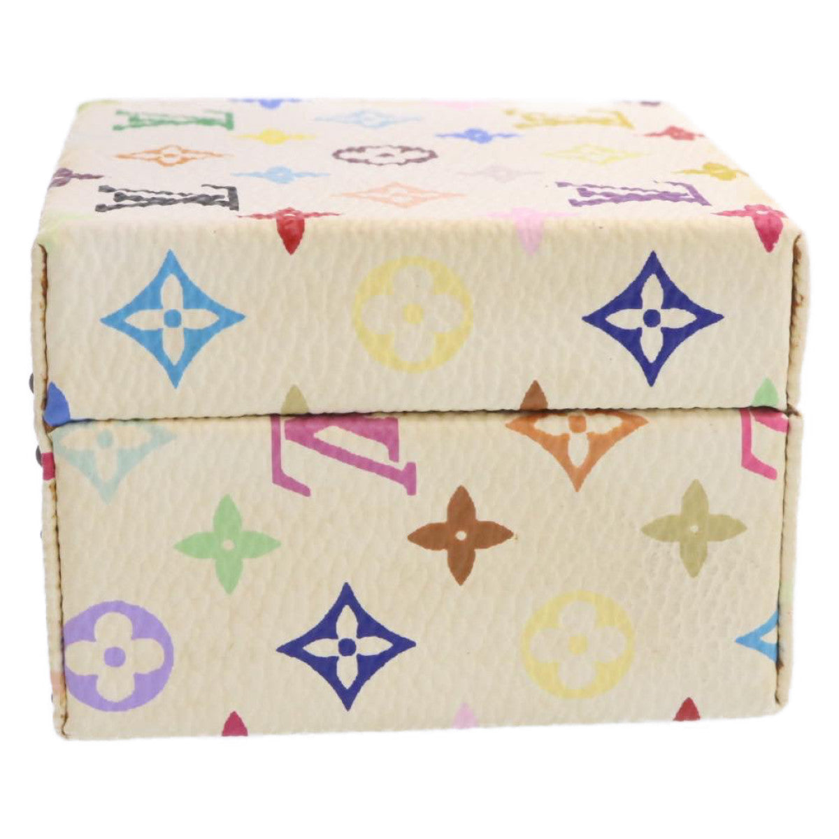 LOUIS VUITTON Monogram Multicolor Jewelry Box White LV Auth am1643g