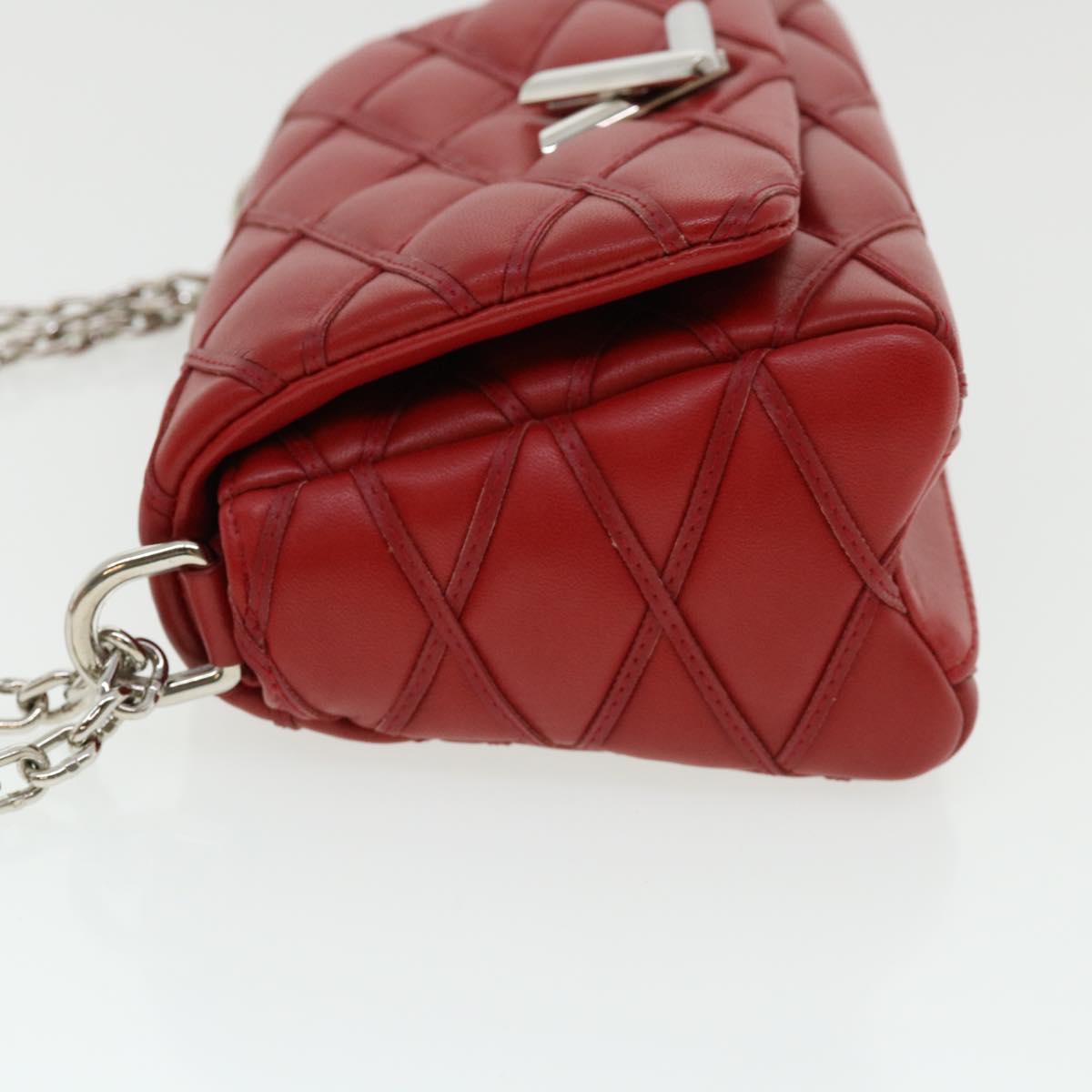 LOUIS VUITTON Martage GO-14MINI Chain Shoulder Bag Red M51000 LV Auth 25727A