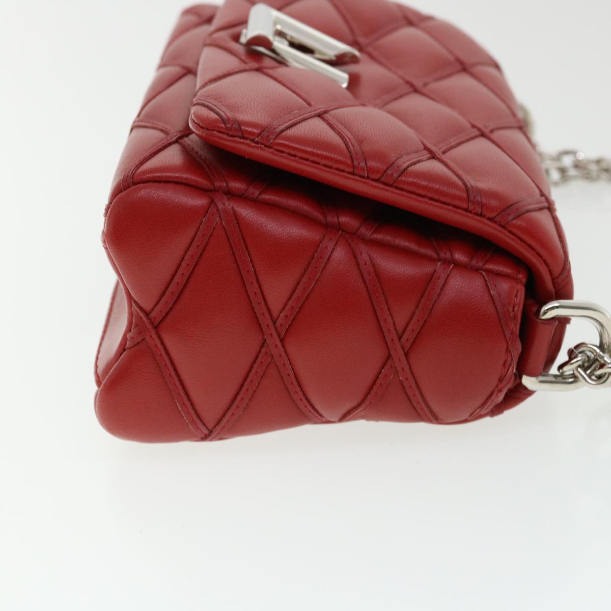 LOUIS VUITTON Martage GO-14MINI Chain Shoulder Bag Red M51000 LV Auth 25727A