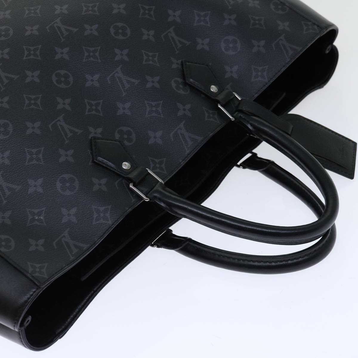 LOUIS VUITTON Monogram Eclipse Grand Sac Hand Bag M44733 LV Auth tb1030