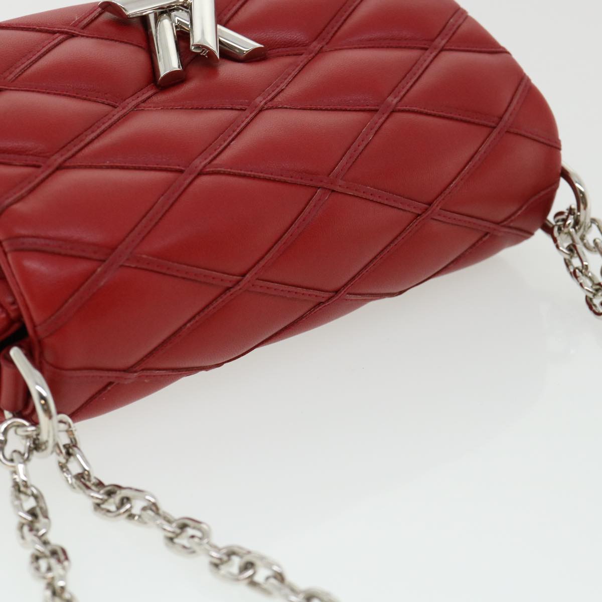 LOUIS VUITTON Martage GO-14MINI Chain Shoulder Bag Red M51000 LV Auth 25727A