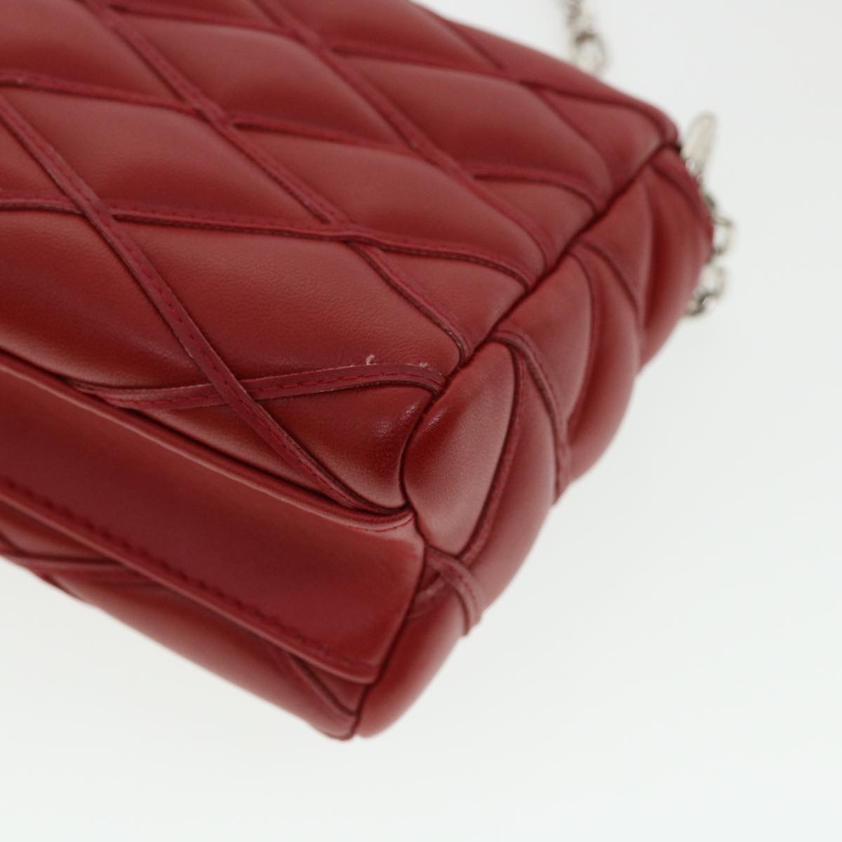 LOUIS VUITTON Martage GO-14MINI Chain Shoulder Bag Red M51000 LV Auth 25727A