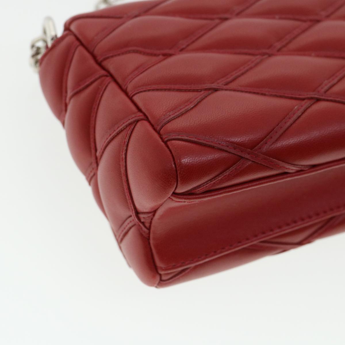 LOUIS VUITTON Martage GO-14MINI Chain Shoulder Bag Red M51000 LV Auth 25727A