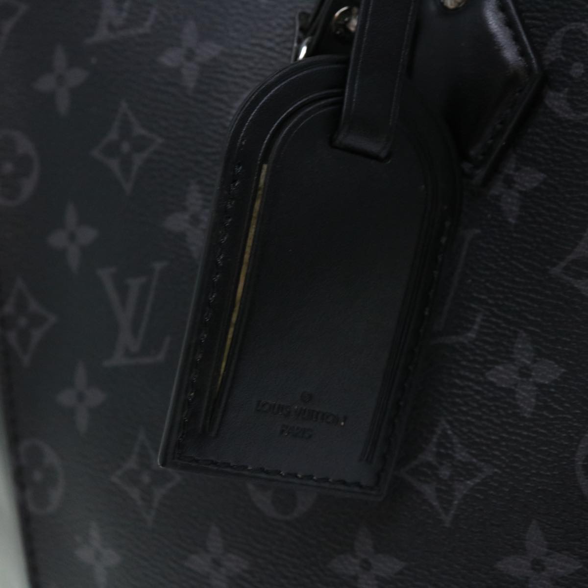 LOUIS VUITTON Monogram Eclipse Grand Sac Hand Bag M44733 LV Auth tb1030