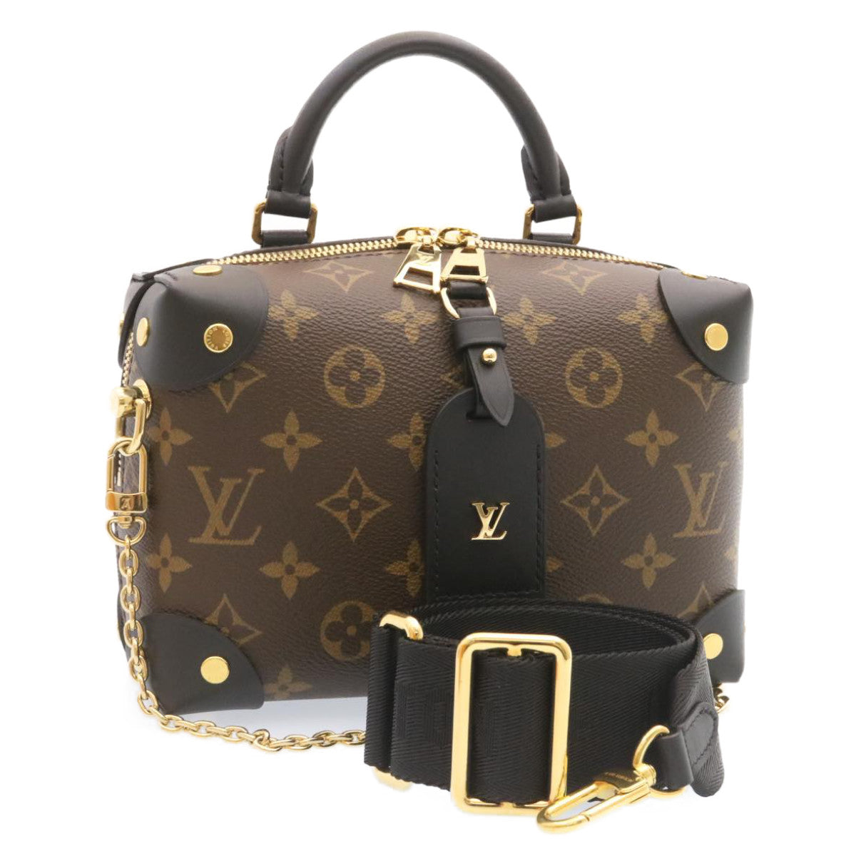 LOUIS VUITTON Monogram Petit Maru Suple 2Way Hand ShoulderBag M45571 Auth 26055A