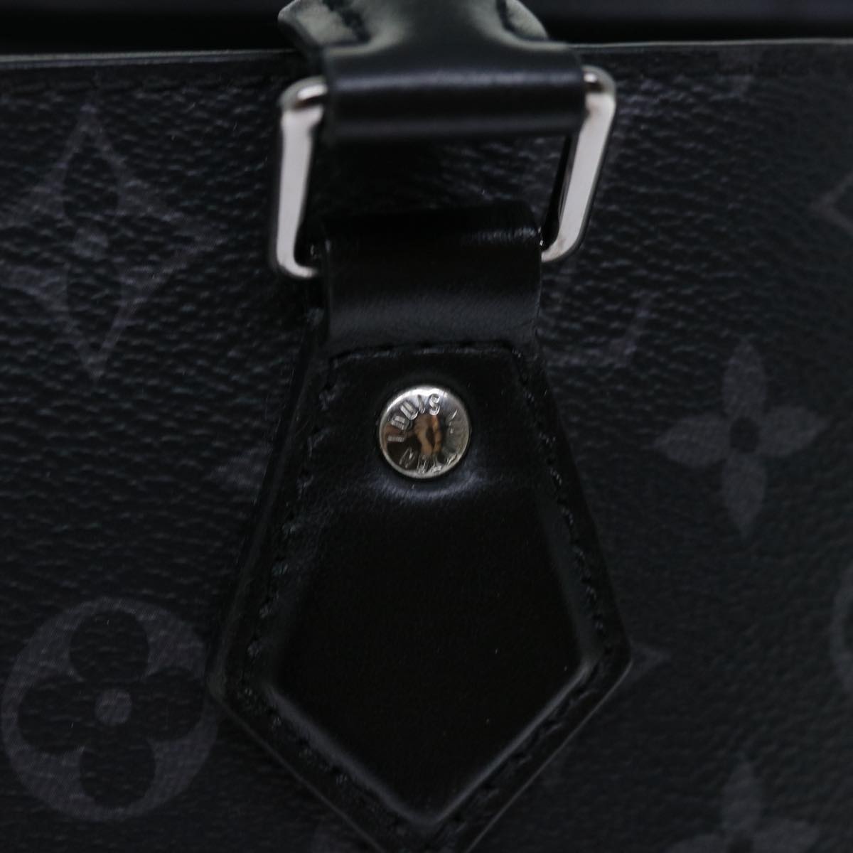 LOUIS VUITTON Monogram Eclipse Grand Sac Hand Bag M44733 LV Auth tb1030