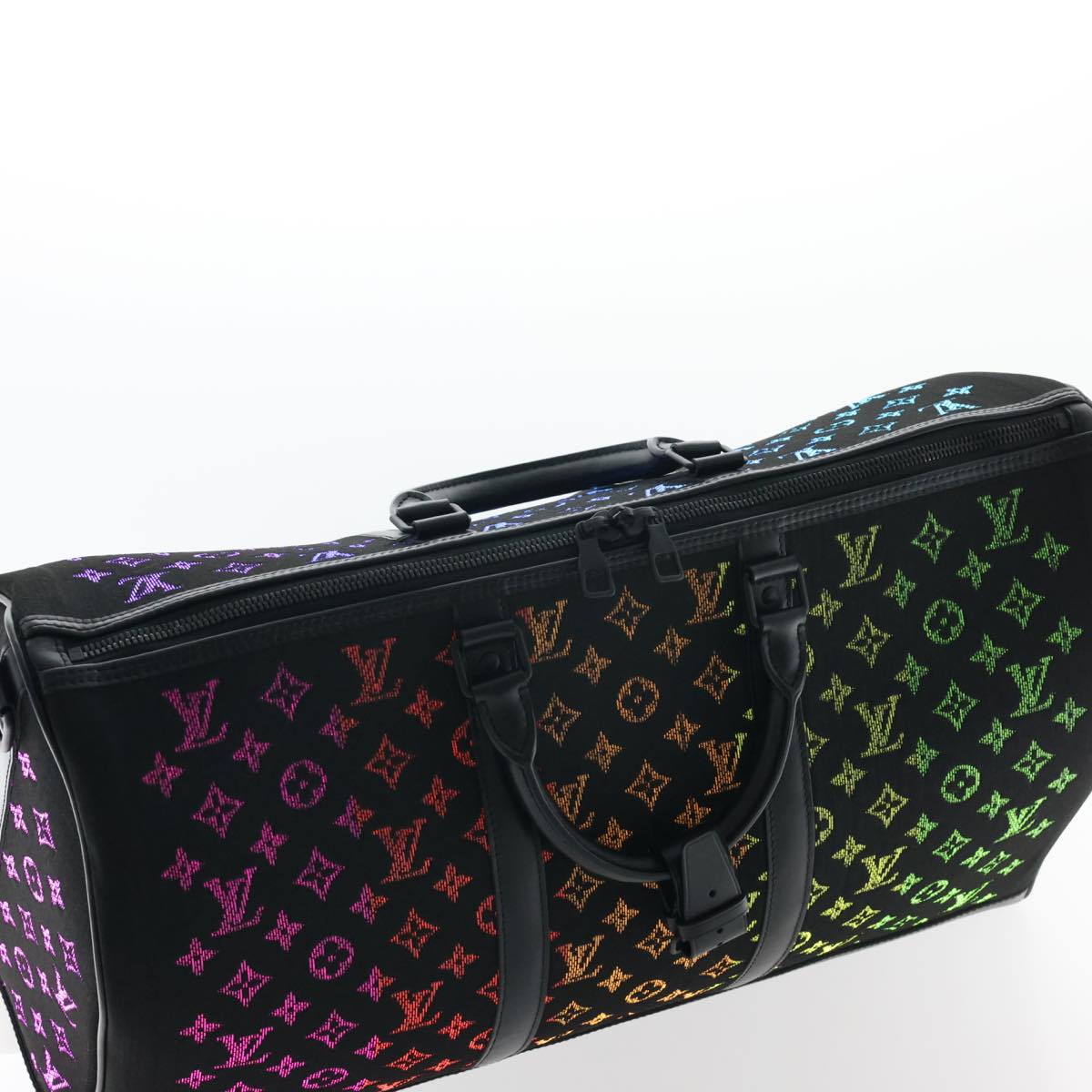 LOUIS VUITTON Monogram Light Up Keepall Bandouliere 50 Boston M44770 Auth 32711A