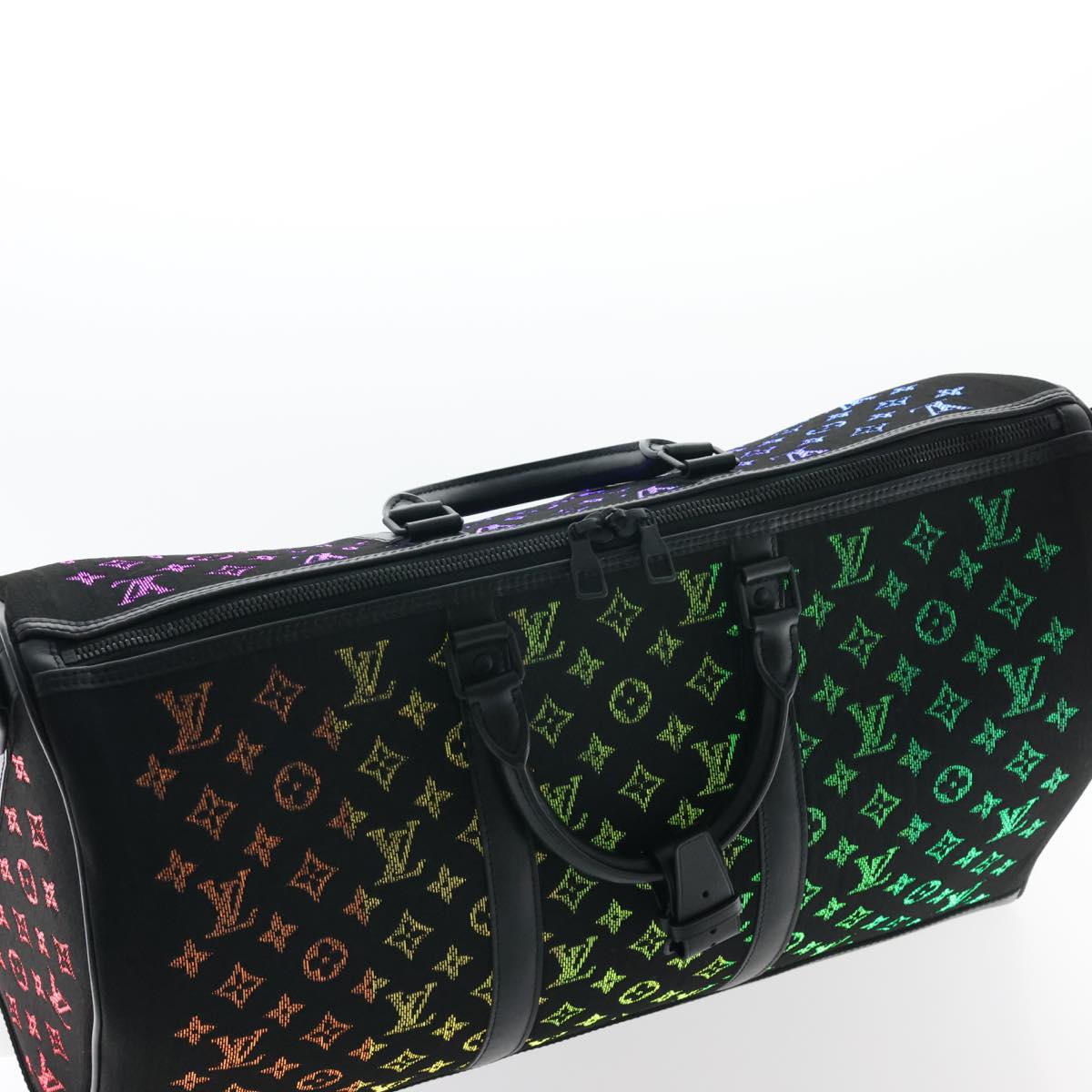 LOUIS VUITTON Monogram Light Up Keepall Bandouliere 50 Boston M44770 Auth 32711A