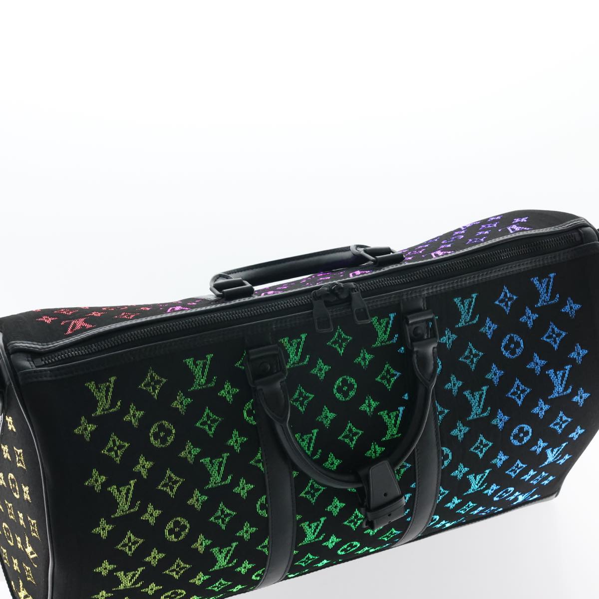 LOUIS VUITTON Monogram Light Up Keepall Bandouliere 50 Boston M44770 Auth 32711A